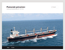 Tablet Screenshot of pomorski-prirucnici.com